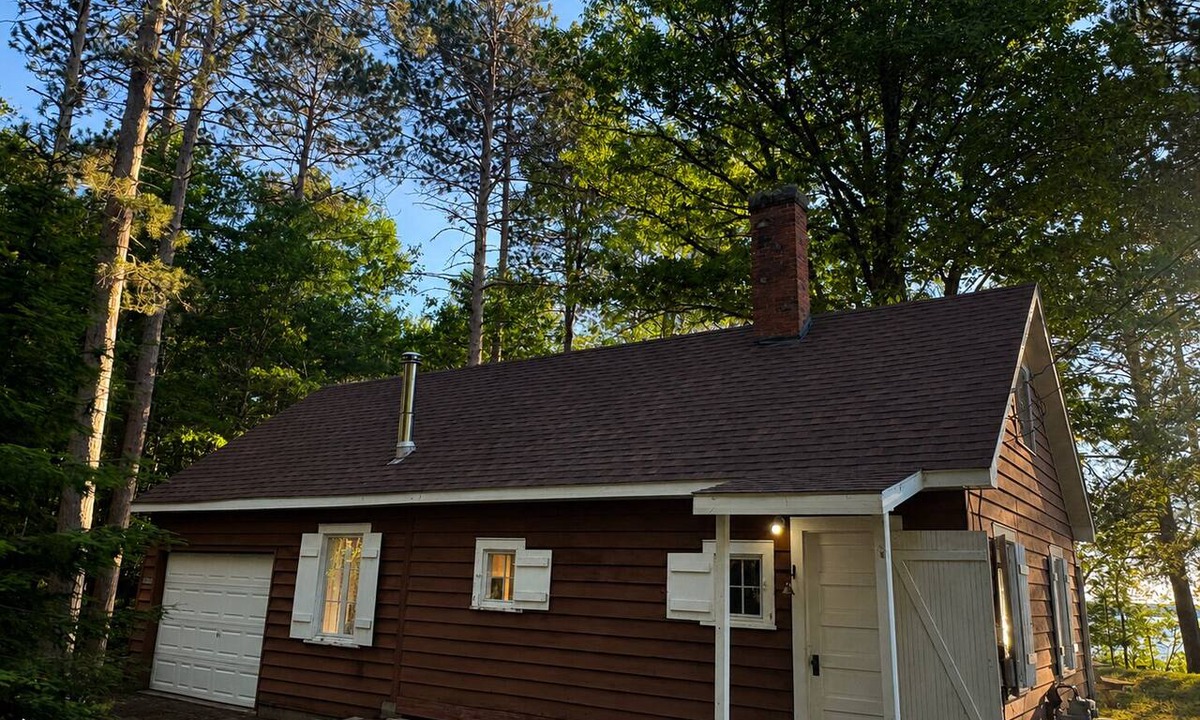 Rapid River Cabin | Classic UP Cabin with Lake Views, Private Beach, Fire Pit