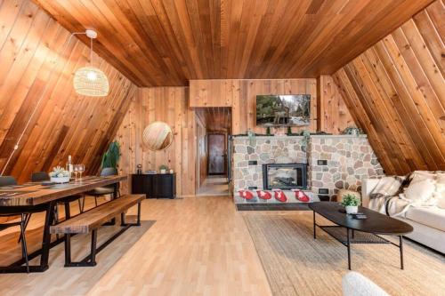 Sudbury House | Rustic A-Frame with Hot Tub, Fire pit, and BBQ.