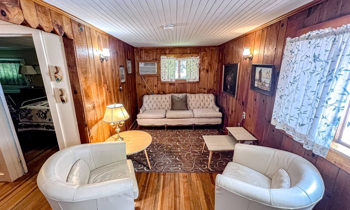 Wells Cottage | Waterfront 2BR cottage, beach, dock, lake views, fishing, wifi, partial A/C