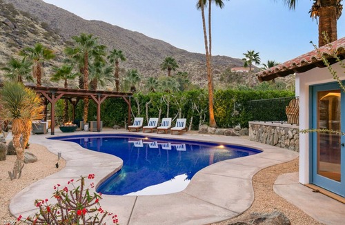 Palm Springs House | Authentic Spanish Hacienda! Expansive Mountain Views! Pool!
