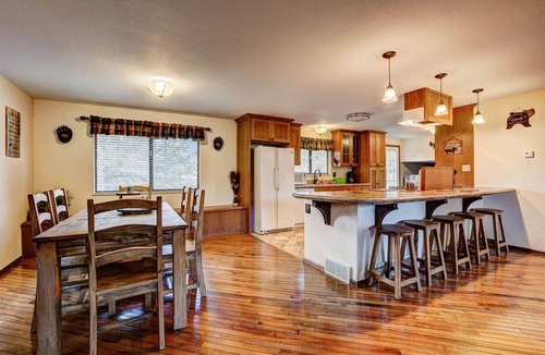 Estes Park House | Bear Tracks- Game Room with a Big Fenced in Backyard!