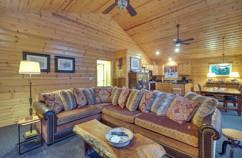 Afton Cottage | Boat Dock & Deck: Waterfront Cabin on Grand Lake