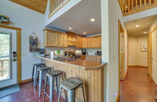 Eucha Cabin | Boat Dock & Fire Pit: Lakefront Paradise in Eucha!