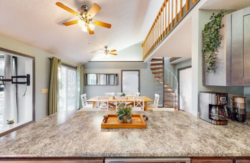 North Troy House | Charming dog-friendly riverside escape with deck, firepit & EV charger