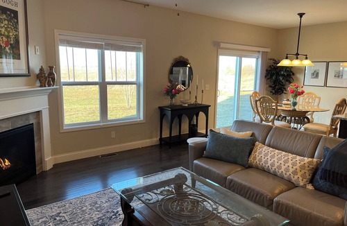 Champaign House | Cozy townhome with scenic farm views