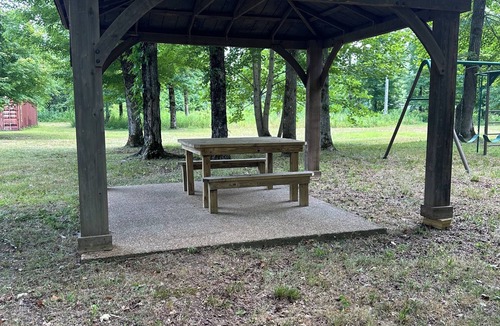 Hohenwald RV Rental | Direct access camping on the Buffalo River with bathrooms/showers!
