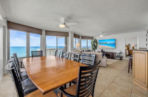 Ormond-by-the-Sea Apartment | Direct Oceanfront Corner Condo, Family-Friendly with Beachfront Pool and Garage Parking