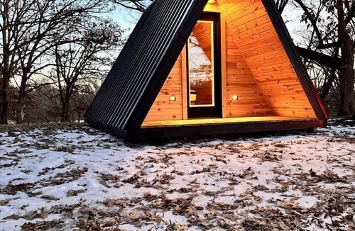 St Croix Falls Cabin | Gorgeous A-Frame with Panoramic Views, Nestled Atop White Oak Ridge, Wisconsin