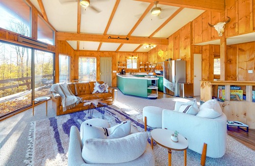 Windham House | Gorgeous four-season retreat with scenic views, furnished deck, grill, & firepit