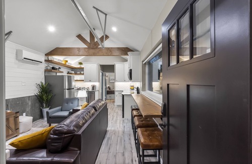 Spring House | HOT TUB! Tiny Home with one feature you won't find anywhere else.