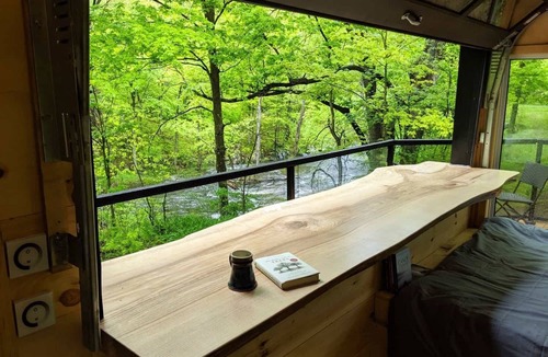 Maberly Cabin | Juniper Cabin | Tiny Cabin Overlooking Fall River