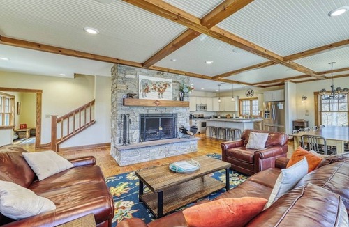 Ludlow House | Lakefront home with amazing views, fireplace, firepit, & gas grill