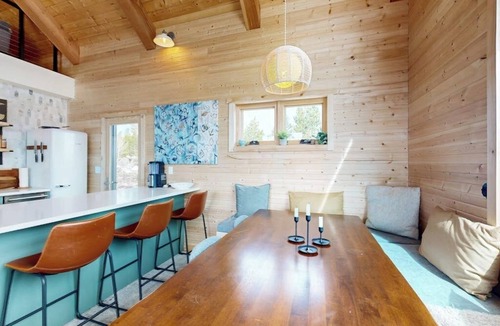 Winter Park Highlands Cabin | Modern off grid cabin with stocked kitchen & private mountain view- dog friendly