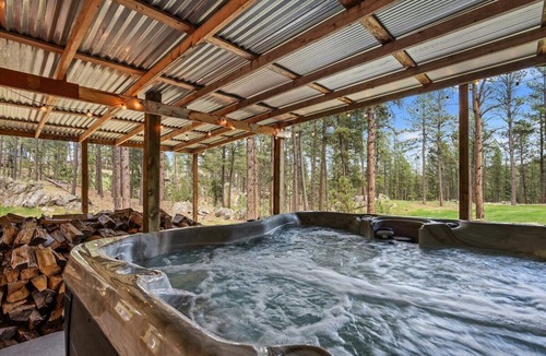 Custer House | Needles Nest: Secluded Cabin with Hot Tub