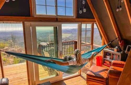 Fallbrook Cabin | Off-grid A-Frame Cabin with expansive views
