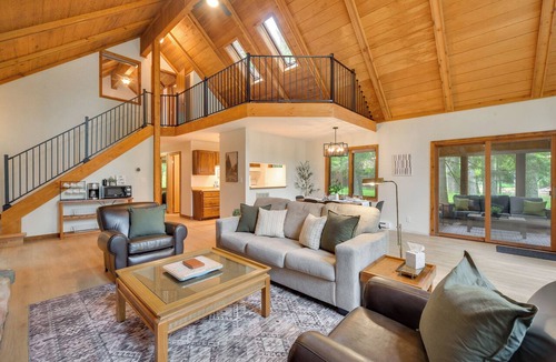 Shell Lake Cabin | Private Beach on Shell Lake! Luxe Cabin Retreat