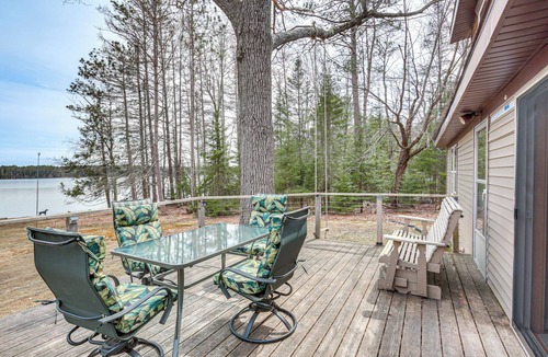 Eagle River Cottage | Private Dock, Deck & Yard: Deerskin Lake Retreat!