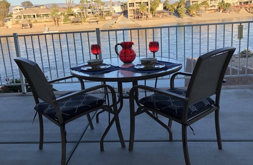 Needles House | Riverfront Home with Beach and Large Front Patio
