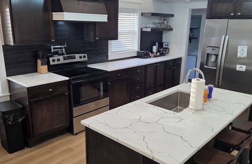 Moline House | Riverfront home with great views, full kitchen, firepit & strong Wi-F