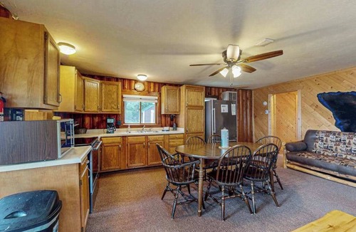 St Germain House | Rustic Cozy lakefront Cabin with dock, fire pit, gas grill, W/D & quiet location