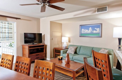 Waikiki Resort | Spacious 2-BR/2-bath suite with full kitchen & living room, minutes from beach