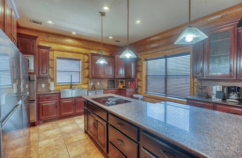 Marble Falls Cabin | Spacious 5-Acre Log Cabin | Pool, Hot Tub, Pets