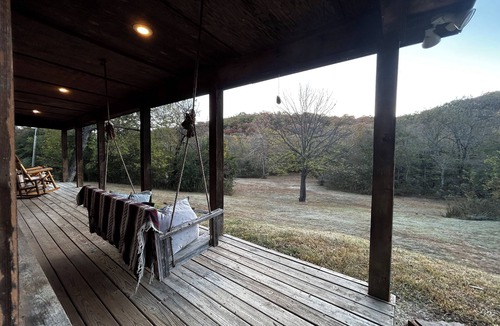 West Fork Cabin | Spacious 5-bedroom cabin serene 40 acre retreat