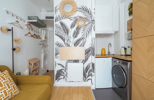 Quartier des Grandes-Carrieres Apartment | Studio resplendissant près de Montmartre