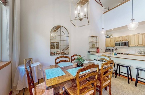 Willow Grove Condo | Two-story, riverfront condo with balcony & fireplace - close to everything