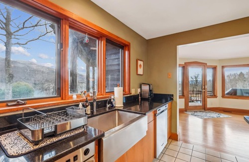 Stowe Hollow House | Valley View: 5 br, huge deck, pond, fireplace, woodstove, a/c