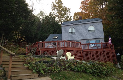 Neshobe Beach House | Waterfront Home, Amazing Mountain Views, Lake Bomoseen