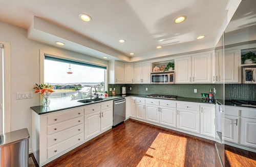 Oak Harbor House | Waterfront Home w/Dock, Hot Tub, Fire Pit