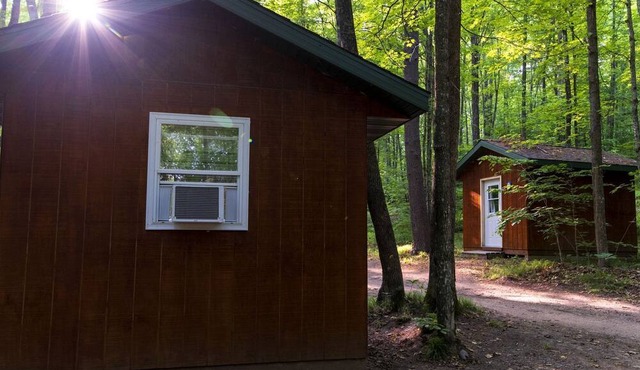 Cute Cabin for Four for a Great Glamping Getaway near White Lake, Wisconsin