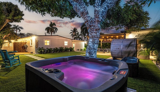 FIFA! BioHack! Cold Plunge, Sauna, Pool, Golf, Spa