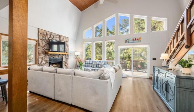 Forest Home with Deck, EV Station, King Beds