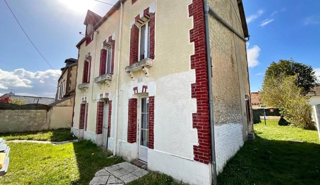 House With Garden In The Centre And Near Beach