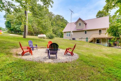 Modern Eckerty Home w/Deck on Patoka Lake!
