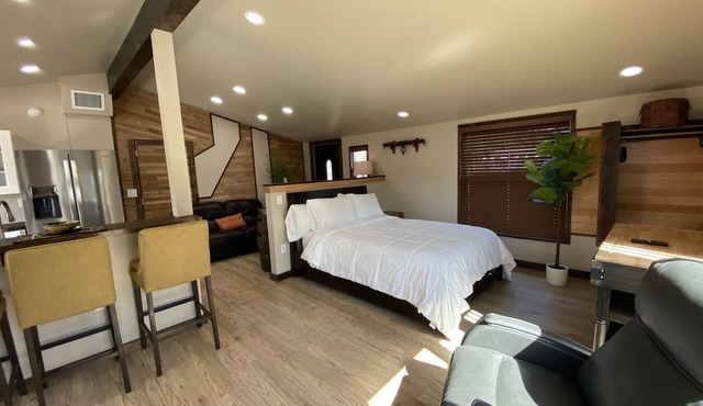 Modern Ranch Studio With a Beautiful Round Porch in Cocoa