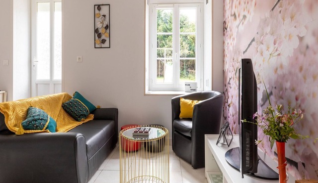 Nice holiday home in Isigny sur Mer with garden
