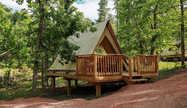 Off-Grid A-Frame Tent with Stargazing & Nature Escape in Hermosa, South Dakota