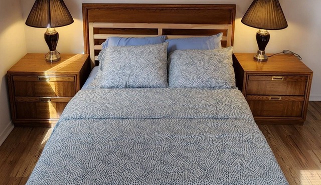 Our home offers relaxing and cozy experience