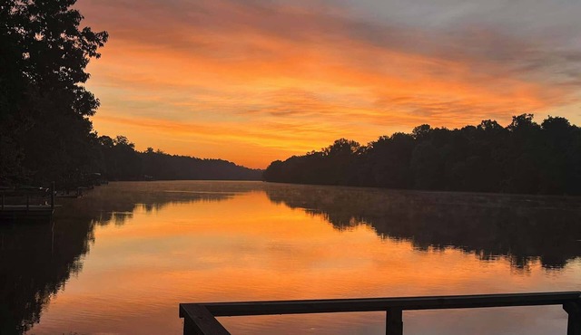 Private Waterfront Camper with Dock and Boat Ramp on Weiss Lake in Cedar Bluff