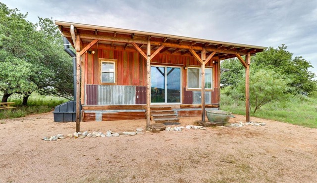 Rustic Eco-Cabin Llano River Getaway on 68 Acres!