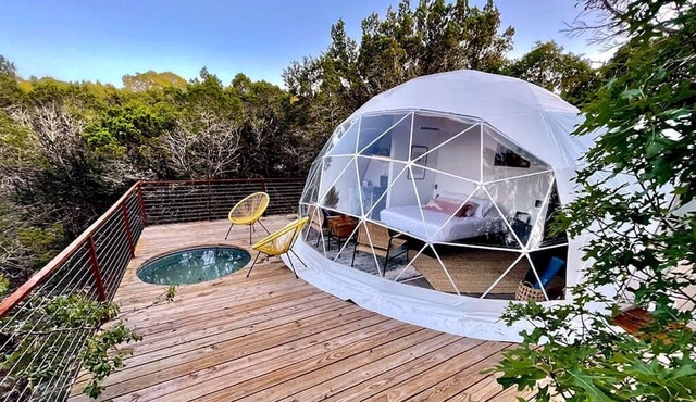 Secluded Dome Rental for Romantic Getaways in Texas Hill Country