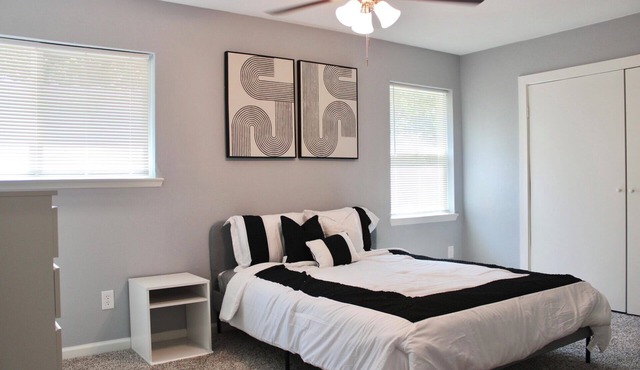 Shared Space. Offering master bedroom with private bathroom for booking.