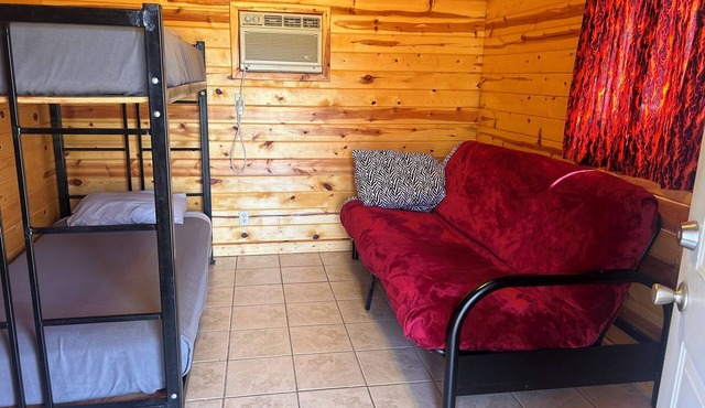 Sturgis Camping Cabin with Futon and Bunkbed