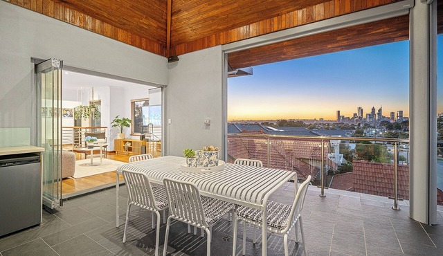 The Perth Summit – A Sepal Stay is a designer tri-level luxury residence in South Perth, offering epic city and river views, premium furnishings, multiple living areas, and an executive-level stay ideal for corporate, insurance, or family Guests. in South Perth