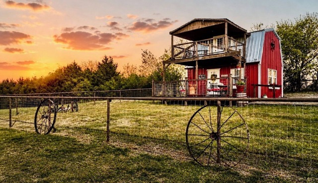 The Red Magnolia - Private Cabin on 27 Acres/Stocked Pond/Fishing/Longhorns