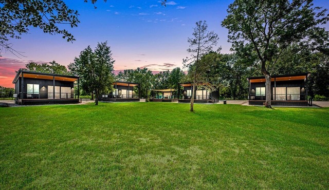 Tranquil Tiny Home Resort with Heated Pool & Goats near Houston, Hempstead Texas