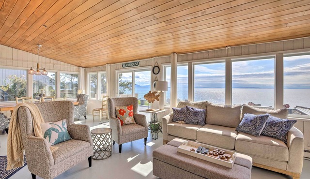 Waterfront Ferndale Home: Deck + Beach Access